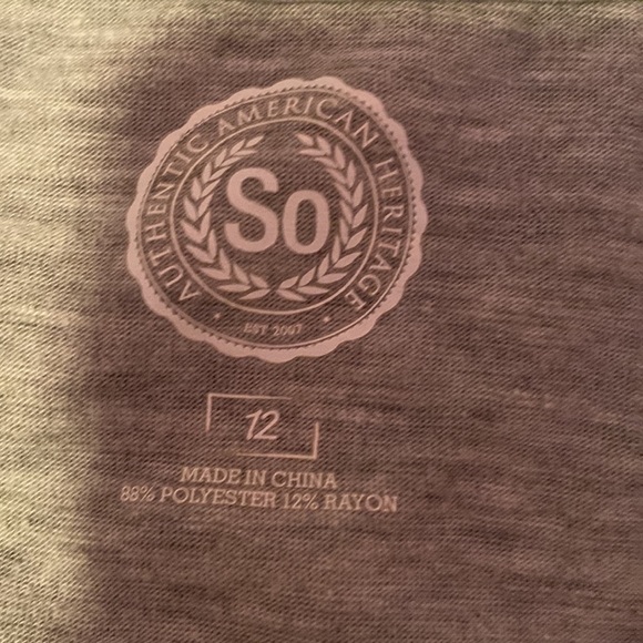 Cute grey long sleeve shirt with sequin horse - Picture 3 of 3